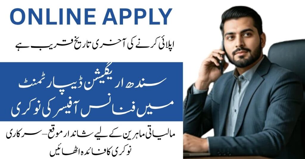 Apply for the Finance Officer job at Sindh Irrigation Department